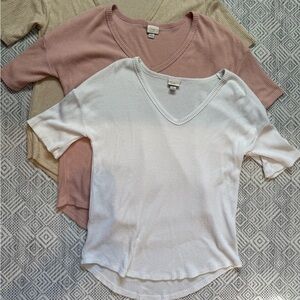 A New Day Oversized Soft V Neck Shirts
